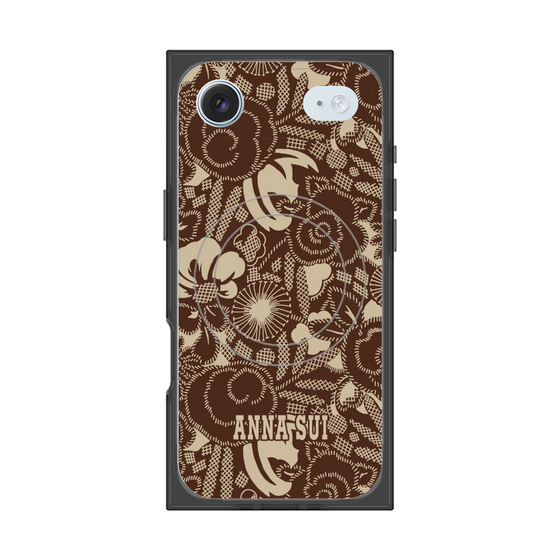 プレミアムスクエアケース with MagSafe［ ANNA SUI - STITCHED FLORAL ］