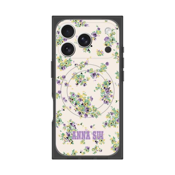 プレミアムスクエアケース with MagSafe［ ANNA SUI - ROSEBUDS ］