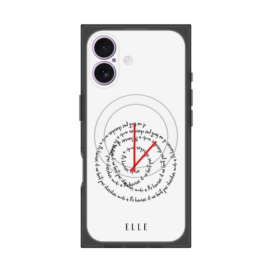 プレミアムスクエアケース with MagSafe［ ELLE - Do not look to 12 to 2 p.m. ］