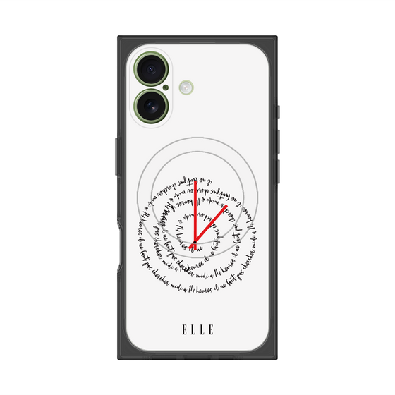 プレミアムスクエアケース with MagSafe［ ELLE - Do not look to 12 to 2 p.m. ］