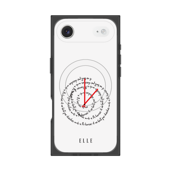 プレミアムスクエアケース with MagSafe［ ELLE - Do not look to 12 to 2 p.m. ］