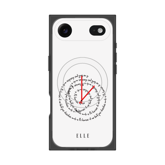プレミアムスクエアケース with MagSafe［ ELLE - Do not look to 12 to 2 p.m. ］