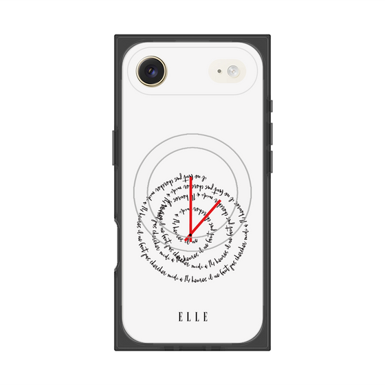プレミアムスクエアケース with MagSafe［ ELLE - Do not look to 12 to 2 p.m. ］