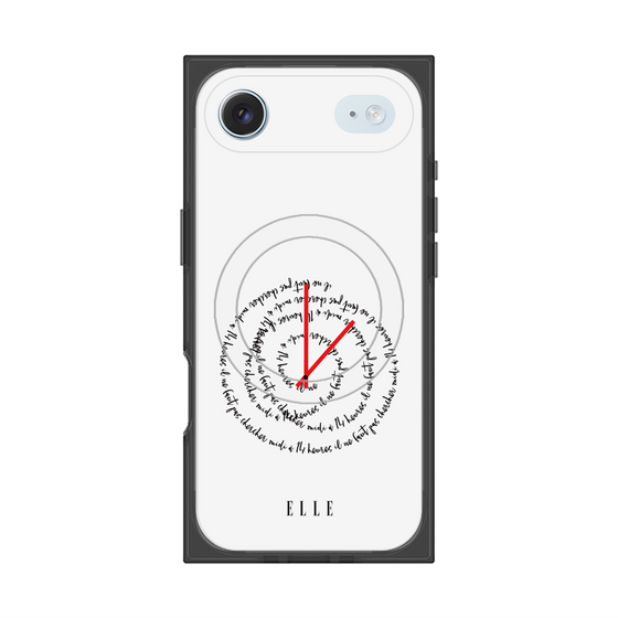 プレミアムスクエアケース with MagSafe［ ELLE - Do not look to 12 to 2 p.m. ］