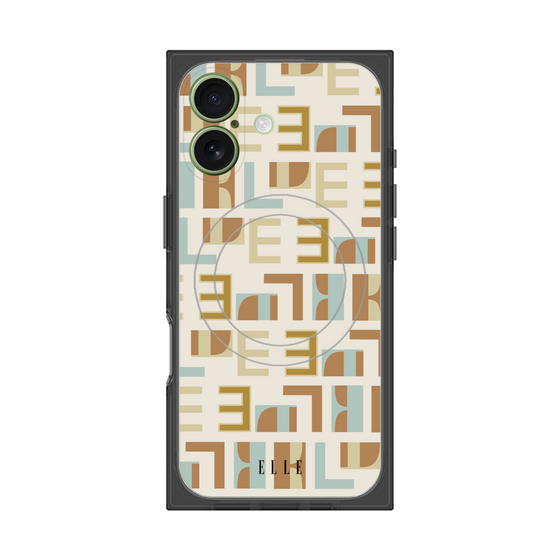 プレミアムスクエアケース with MagSafe［ ELLE - Iconics Prints1 ］