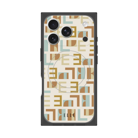プレミアムスクエアケース with MagSafe［ ELLE - Iconics Prints1 ］