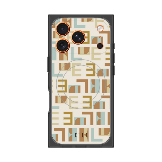 プレミアムスクエアケース with MagSafe［ ELLE - Iconics Prints1 ］