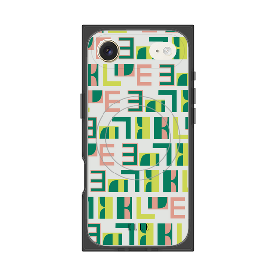 プレミアムスクエアケース with MagSafe［ ELLE - Iconics Prints2 ］
