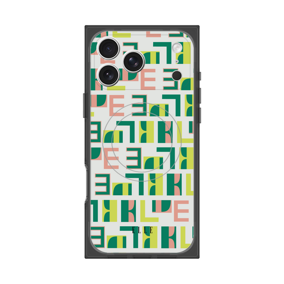 プレミアムスクエアケース with MagSafe［ ELLE - Iconics Prints2 ］