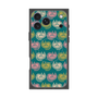 プレミアムスクエアケース with MagSafe［ ELLE - Cat Pattern - グリーン ］