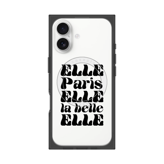 プレミアムスクエアケース with MagSafe［ ELLE - ELLE Paris ］