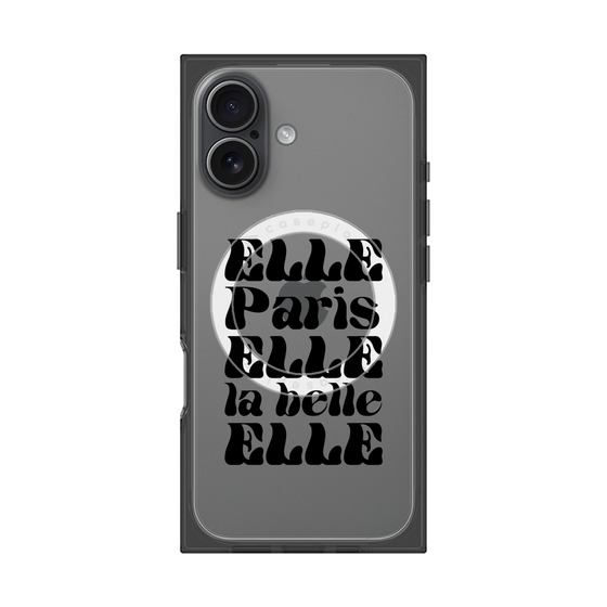 プレミアムスクエアケース with MagSafe［ ELLE - ELLE Paris ］