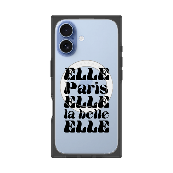 プレミアムスクエアケース with MagSafe［ ELLE - ELLE Paris ］