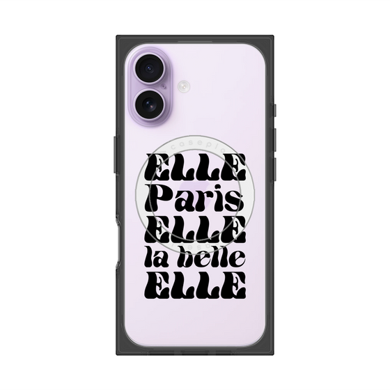 プレミアムスクエアケース with MagSafe［ ELLE - ELLE Paris ］