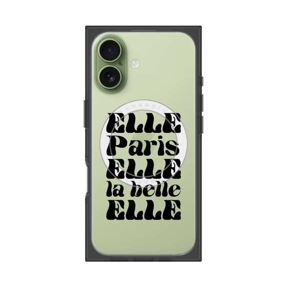 プレミアムスクエアケース with MagSafe［ ELLE - ELLE Paris ］