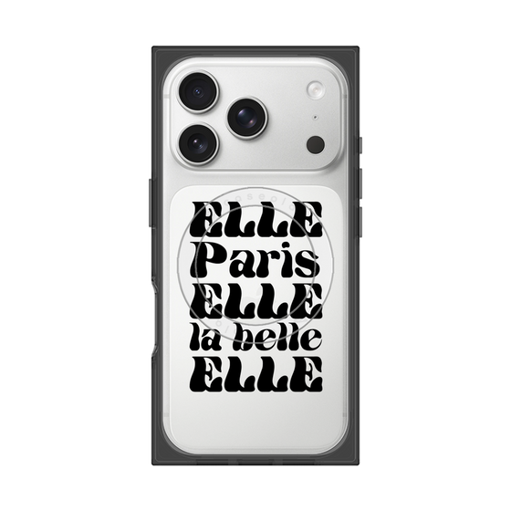 プレミアムスクエアケース with MagSafe［ ELLE - ELLE Paris ］