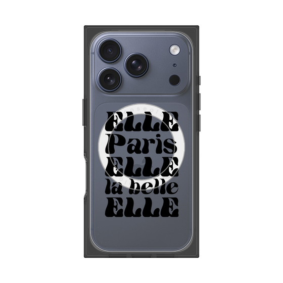 プレミアムスクエアケース with MagSafe［ ELLE - ELLE Paris ］