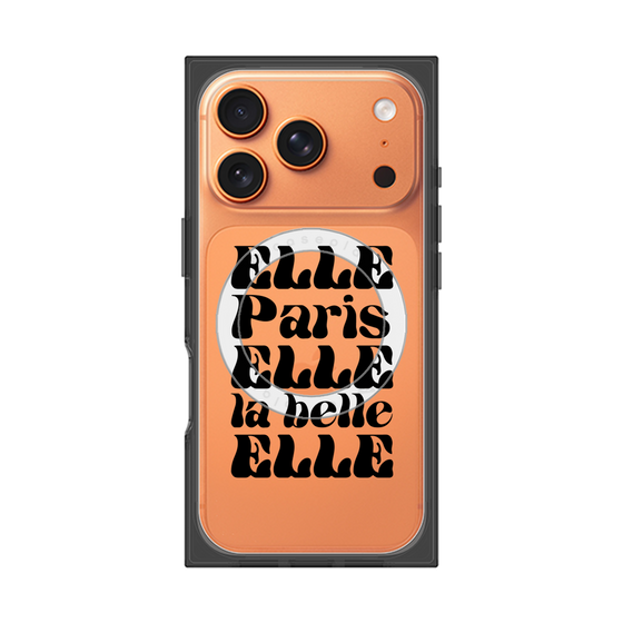 プレミアムスクエアケース with MagSafe［ ELLE - ELLE Paris ］