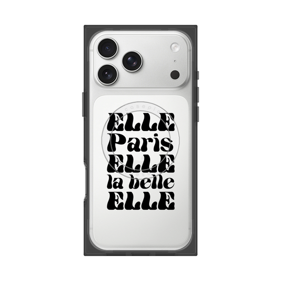 プレミアムスクエアケース with MagSafe［ ELLE - ELLE Paris ］