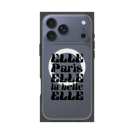 プレミアムスクエアケース with MagSafe［ ELLE - ELLE Paris ］