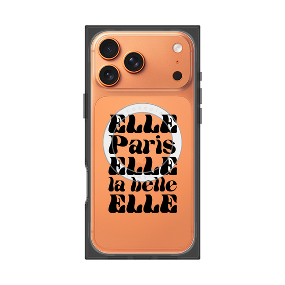 プレミアムスクエアケース with MagSafe［ ELLE - ELLE Paris ］