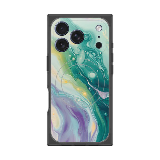 プレミアムスクエアケース with MagSafe［ Color Rain - オリジナル - Dusky Forest ］