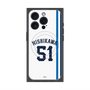 プレミアムスクエアケース with MagSafe［ 埼玉西武ライオンズ- #51 NISHIKAWA - ホーム ］