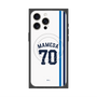 プレミアムスクエアケース with MagSafe［ 埼玉西武ライオンズ- #70 MAMEDA - ホーム ］