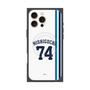 プレミアムスクエアケース with MagSafe［ 埼玉西武ライオンズ- #74 NISHIGUCHI - ホーム ］