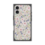 プレミアムスクエアケース with MagSafe［ 日比谷花壇 - FloralSymphony - ベージュ ］