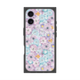 プレミアムスクエアケース with MagSafe［ 日比谷花壇 - HarmonyinBloom - パープル ］