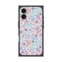 プレミアムスクエアケース with MagSafe［ 日比谷花壇 - HarmonyinBloom - パープル ］
