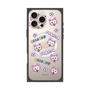 プレミアムスクエアケース with MagSafe［ クリアソン新宿 - くりあにゃん - 総柄 ］