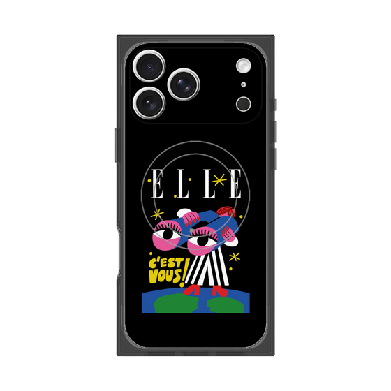 プレミアムスクエアケース with MagSafe［ ELLE - 80 YEARS - CACHETEJACK ］