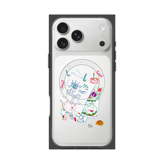 プレミアムスクエアケース with MagSafe［ ELLE - 80 YEARS - MARION CHARLET ］