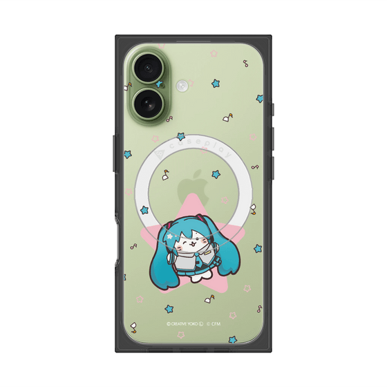 プレミアムスクエアケース with MagSafe［ しろたん×初音ミク - 初音ミク - しろたん変身 ］