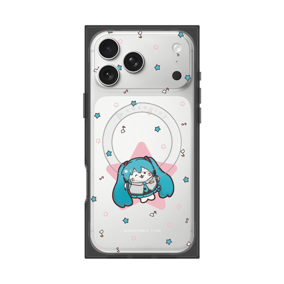 プレミアムスクエアケース with MagSafe［ しろたん×初音ミク - 初音ミク - しろたん変身 ］