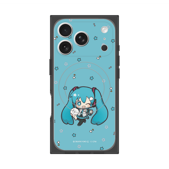 プレミアムスクエアケース with MagSafe［ しろたん×初音ミク - 初音ミク - しろたんと一緒 ］