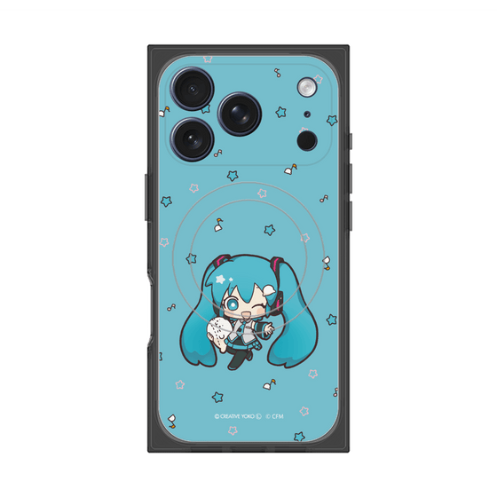プレミアムスクエアケース with MagSafe［ しろたん×初音ミク - 初音ミク - しろたんと一緒 ］