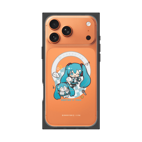 プレミアムスクエアケース with MagSafe［ しろたん×初音ミク - しろたん×初音ミク ］