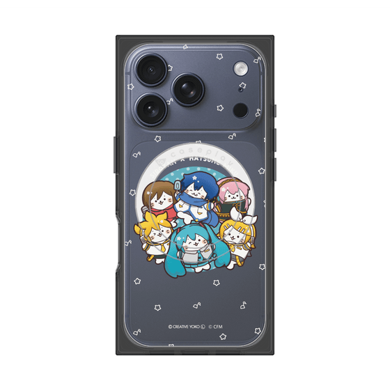 プレミアムスクエアケース with MagSafe［ しろたん×初音ミク - 全員集合 - しろたん変身 ］