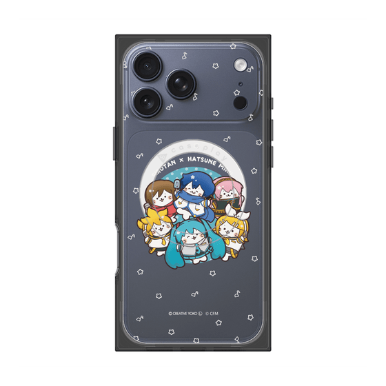 プレミアムスクエアケース with MagSafe［ しろたん×初音ミク - 全員集合 - しろたん変身 ］