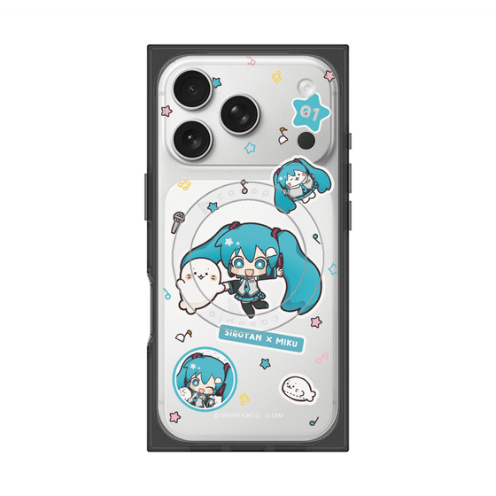 プレミアムスクエアケース with MagSafe［ しろたん×初音ミク - ステッカー ］
