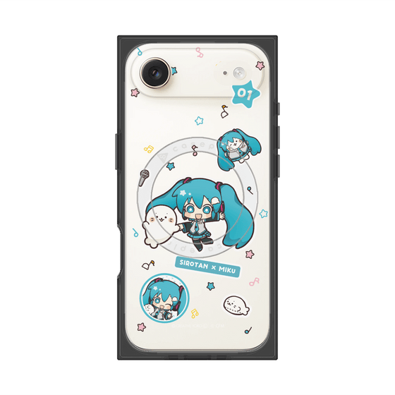 プレミアムスクエアケース with MagSafe［ しろたん×初音ミク - ステッカー ］