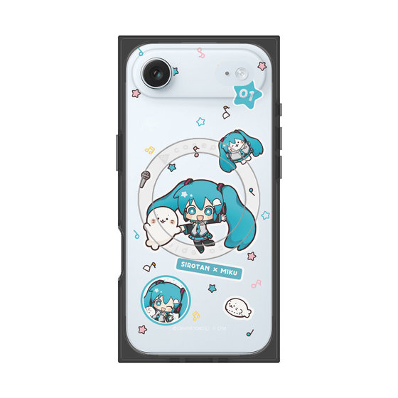 プレミアムスクエアケース with MagSafe［ しろたん×初音ミク - ステッカー ］