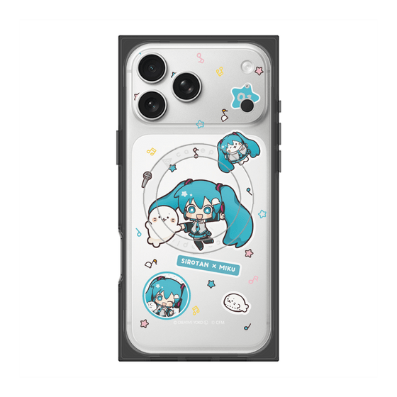 プレミアムスクエアケース with MagSafe［ しろたん×初音ミク - ステッカー ］