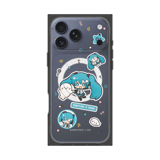 プレミアムスクエアケース with MagSafe［ しろたん×初音ミク - ステッカー ］