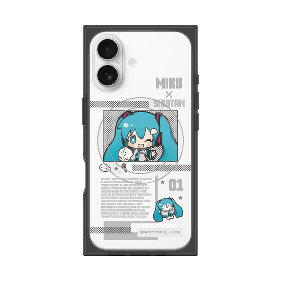 プレミアムスクエアケース with MagSafe［ しろたん×初音ミク - 初音ミク - インフォグラフィック ］