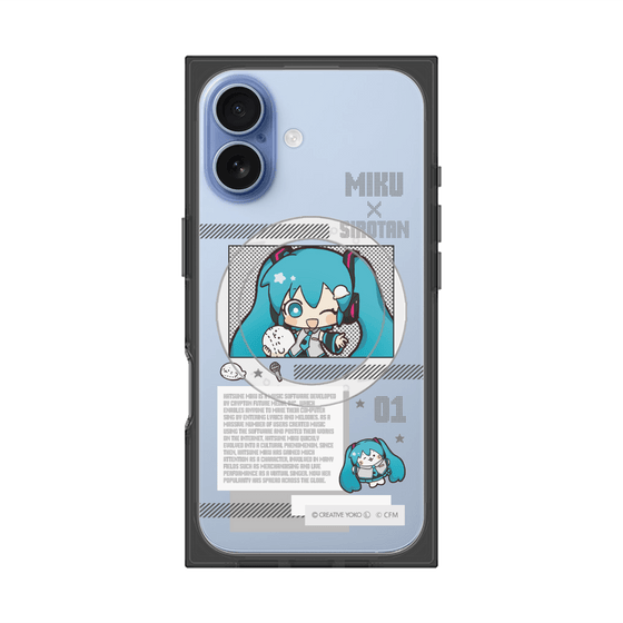 プレミアムスクエアケース with MagSafe［ しろたん×初音ミク - 初音ミク - インフォグラフィック ］