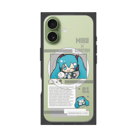 プレミアムスクエアケース with MagSafe［ しろたん×初音ミク - 初音ミク - インフォグラフィック ］